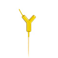 Letter Y Candle - 1" Gold Cake Topper Candle